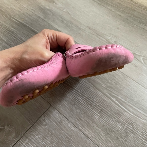 Jeffrey Campbell Pink Suede Leather Barbie Loafer Slip On Shoes Flats Size 38 - Picture 6 of 9